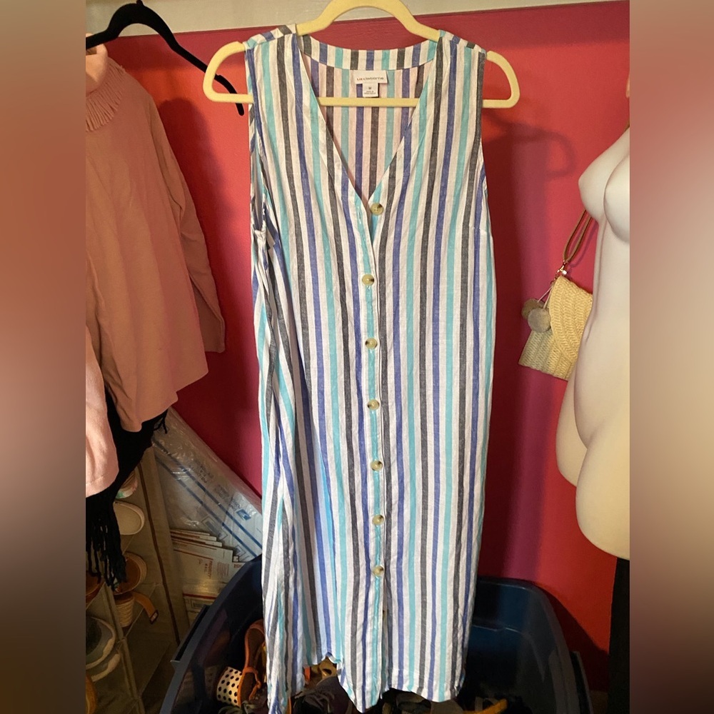 Liz Claiborne cotton, linen blend dress. Size M​